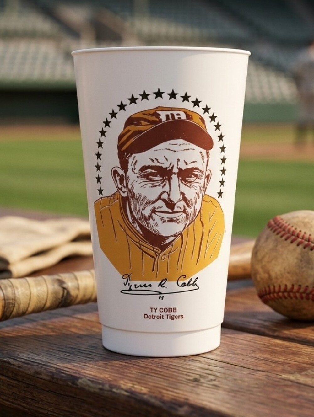 7-Eleven Slurpee cup Baseball Hall of Fame TY COBB NrMINT+ or better